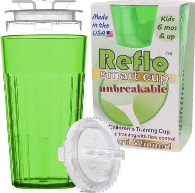 Obrázek produktu pro Reflo - Nerozbitný vzdělávací hrneček od 6 měsíců - zelený 170ml hrneček