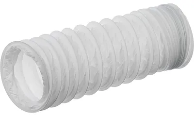 PVC-Ventilationsschlauch Ø 125 mm, 1 m, flexibel, für Trockner & Lüftung