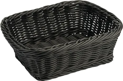 Produktbild von Brotkorb, Obstkorb, 23x18,5x8 cm, Kunststoff, Farben wählbar : 23 cm, schwarz Variante: 23 cm, schwarz