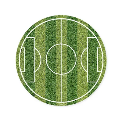 Produktbild von Essbarer Tortenaufleger Fußballfeld Design aus Fondant 15,5cm für Tortendekoration