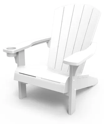 Zdjęcie produktu dla Keter Alpine Adirondack, Lounge, Taras, Stały, Twarde siedzisko, Twarde podparcie pod plecy, Plastik, Biały