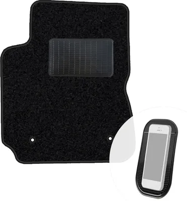 Immagine prodotto di moto-MOLTICO tappetino conducente auto velours lato conducente tappetini auto nero tappetino conducente 1 pezzo adatto per Citroen C4 Cactus dal 2014