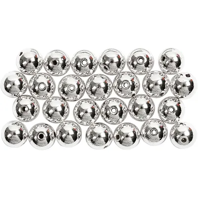 Produktbild von Creativ Company 698241, Kunststoff, Silber, Runde Perle, 50 Stück(e)