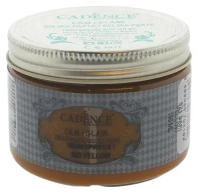 Produktbild von Cadence Glasfarbe transparente Reliefpaste 150 ml gelb kreativ