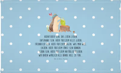Produktbild von Mr. & Mrs. Panda Handtuch Igel Federschmuck - Blau Pastell - Geschenk, Flauschtuch, Abenteuer, gesichtstuch, gesichtshandtuch, 50x100, Camping, Indianer, Tiere