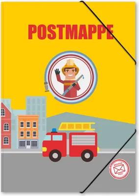 Produktbild von itenga Postmappe aus Karton A4 Motiv Feuerwehr