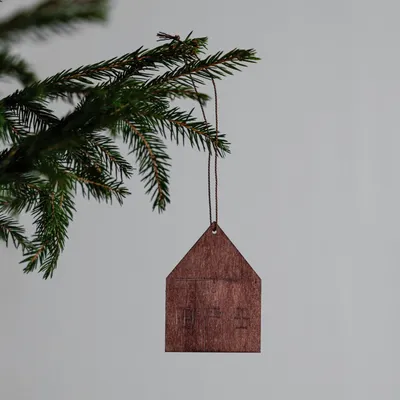 Produktbild von Holzanhänger Haus Träryd: braun
