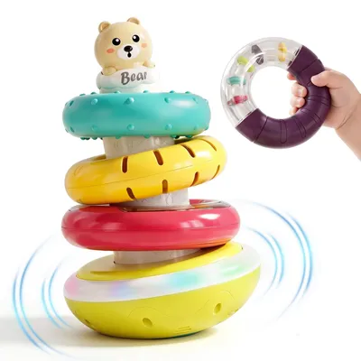 Productafbeelding van Stapelspel voor baby's, geschikt vanaf 6 maanden, met muziek en lichteffecten