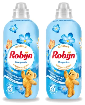 Produktbild von 2 x Robijn Wasverzachter Morgenfris - 1,1 l - Vorteilspackung - 2 Stücke