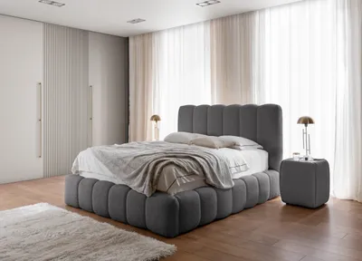 Produktbild von YOURHOUSE24 Polsterbett Cande mit Bettkasten und Metallrahmen (Farbe: Catch me 24, Größe: 120x200 cm)