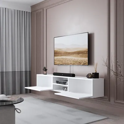Produktbild von Waco TV Lowboard 180 cm, 2 Türen Wandmontage Modernes Design