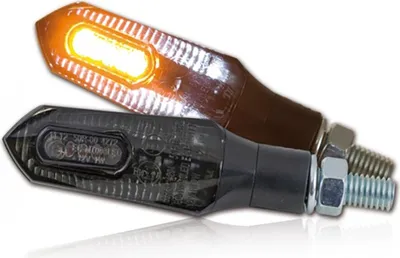 Immagine prodotto di Indicatori di direzione universali per moto LED Force con combinazione di luci di parcheggio colorate M8 omologate E