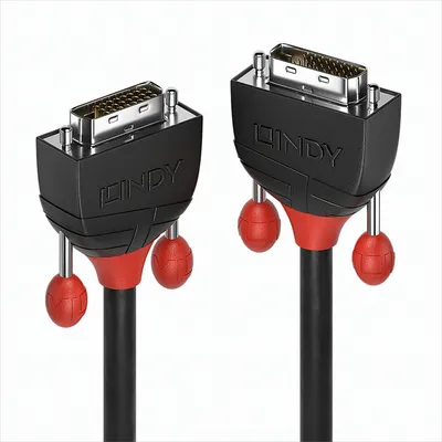 Produktbild von Lindy 36251, 1 m, DVI-D, DVI-D, Männlich, Männlich, Schwarz, Rot