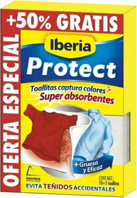 Productafbeelding van Wasdoekjes voor wasmachines, merk Tintes Iberia, 20 stuks