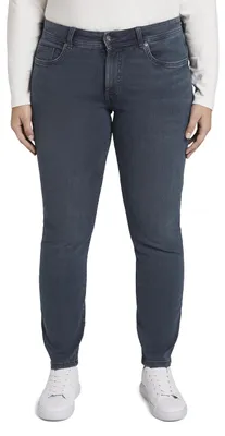 Produktbild von TOM TAILOR Damen 1013440 Plussize Slim Fit Jeans Mit Stretch, 10120 - Used Dark