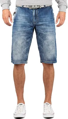 Produktbild von Cipo & Baxx Herren Regular Fit Shorts Stonewashed CK217 Blue W29