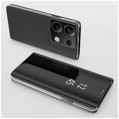Produktbild von Mirror Flip-Case für Xiaomi - Farbe: Schwarz - Modellkompatibilität: Für Xiaomi Redmi Note 13 Pro 5G