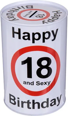 Produktbild von Spardose zum 18. Geburtstag