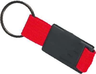Produktbild von Schlüsselanhänger / mit Nylonband / Farbe: schwarz-rot