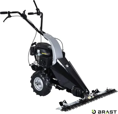 Produktbild von BRAST Balkenmäher Benzin 3,5kW(4,8PS) mit Antrieb Schnittbreite 97cm Luft-Bereifung mit Geländeprofil Rasenmäher Hochgrasmäher Wiesen-Mäher 196ccm