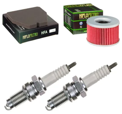 Produktbild von Service-Kit für Honda CB 400 T 1977-1978 Luftfilter Ölfilter Zündkerzen von pamoto - Neu