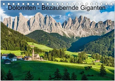 Produktbild von Dolomiten - Bezaubernde Giganten (Tischkalender 2025 DIN A5 quer), CALVENDO Monatskalender