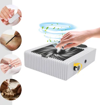 Produktbild von Nagelstaubsammler 80W Staubsammler für Nägel Fan Maniküre Maschine Nagel Staubsauger Weiß