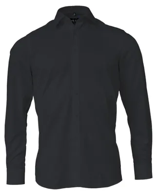 Produktbild von Marvelis - Hemd für Herren, Popelin, Schmal, Langärmlig LT5767 (36cm) (Schwarz)