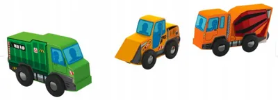 Obrázek produktu pro Playtive Dřevěná stavební vozidla 3 ks sada