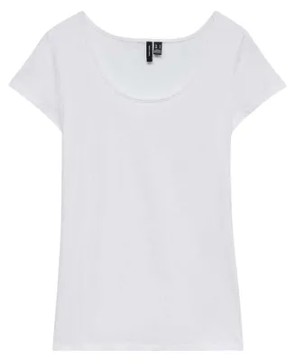 Productafbeelding van Vero Moda - T-shirt voor dames, ronde hals, regular fit, model GT18148 (maat 36 EU) (helderwit)