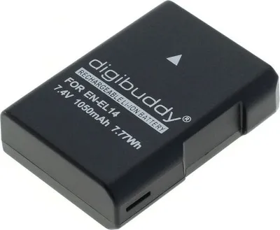 Produktbild von digibuddy Akku kompatibel zu Nikon EN-EL14 / EN-EL14a Li-Ion - neueste Version