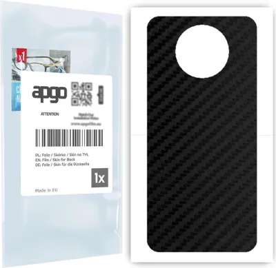 Produktbild von apgo Rückseite Schutzfolie für Xiaomi Redmi Note 9T -  Hinten Schutzfolie Carbon, Rückseite Folie schützt vor Kratzern und Fingerabdrücken