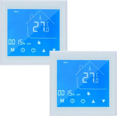 Produktbild von 2X WiFi Smart Digital LCD Raumthermostat für 5A Wassererwärmung Fußbodenheizung APP-Steuerung Woche Programmierbare Thermostat