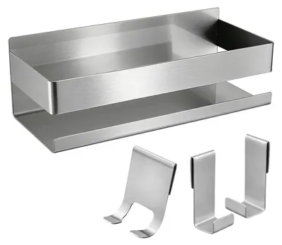 Imagen del producto de Omgoods - Estante para ducha autoadhesivo, sin necesidad de taladro, ideal para baño y cocina