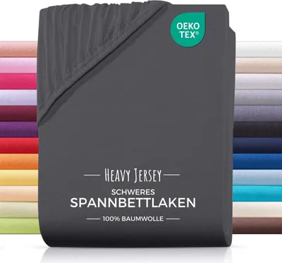 Produktbild von Heavy-Jersey Spannbettlaken 140x200 Anthrazit