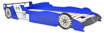 Produktbild von vidaXL Kinder Rennwagen-Bett 90x200 cm Blau