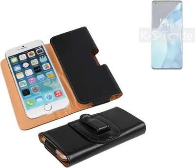 Produktbild von K-S-Trade Schützhülle Handyhülle kompatibel mit OnePlus 9 Pro Holster Gürtel Tasche Schutzhülle Handy-Tasche Smartphone Case Seitentasche schwarz