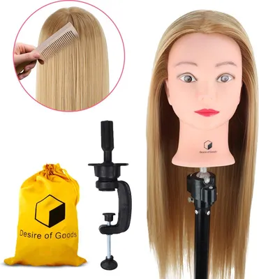 Produktbild von Desire of Goods: Haartrockneraufsatz für Kinder – Dunkelblondes Haar – mit Tischbefestigung – 70 cm