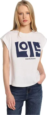 Produktbild von Lois Jeans 10945 Kurzarm-t-shirt Weiß S Damen Weiß S