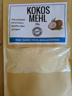 Produktbild von Kokosmehl 300g zum Backen oder im Smoothie