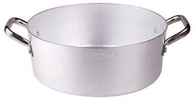 Aluminium-Stoofpan mit 2 Griffen, Edelstahl, 36 cm