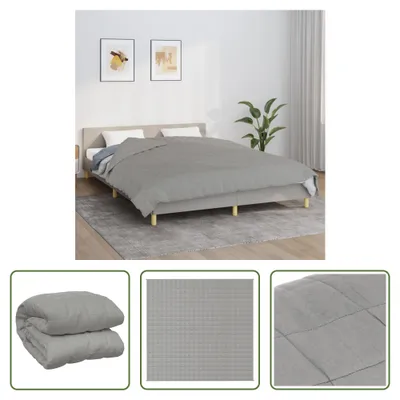 Obrázok produktu pre Záťažová deka The Living Store šedá 220x235 cm 15 kg látka