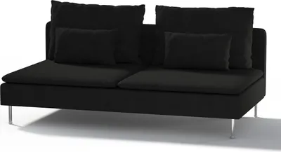 Produktbild von Dekoria Bezug für Söderhamn Sitzelement 3, schwarz, Bezug für Sitzelement 3
