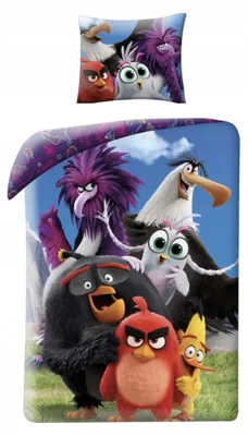 Produktbild von Halantex Kinder Bettwäsche Set Angry Birds 160x200 Baumwolle