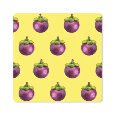 Obrázek produktu pro Podložka pod myš - Ovoce - vzor - fialová - 20x20cm - Podložka pod myš