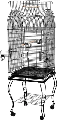 Image de WYCTIN Cage pour oiseaux Perruche Cage pour canaris 59*59*150cm