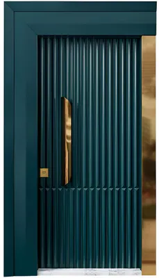 Immagine prodotto di Elegante porta d'ingresso verde scuro Elegante porta blindata in metallo