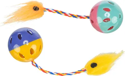 Produktbild von Trixie Rasselbälle mit Spielschwanz