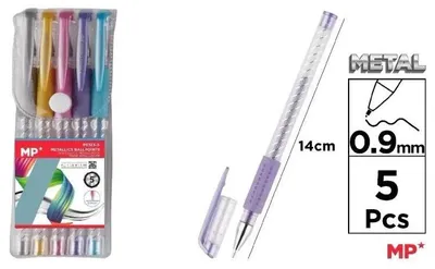 Image de Stylo à bille métallique 0,9 mm 5 couleurs