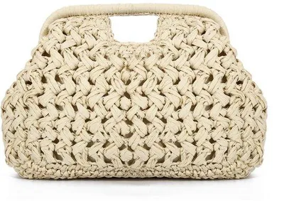 Productafbeelding van Solidchoice - Woven Dumpling Clutch voor Vrouwen voor de Zomer